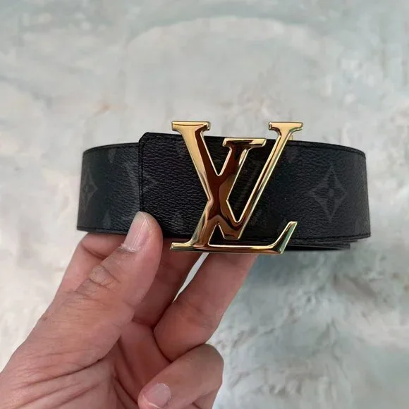 LV Belts 95cm fit for 30-34 Gold Logo - Picture 2 of 5